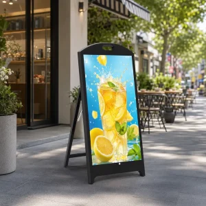 All Weather P2.5 Outdoor LED Screen IP65 Waterproof High Brightness Standalone Floor Stand Digital Signage Poster Display