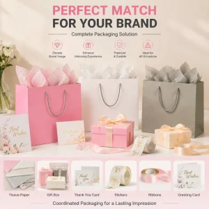 All-in-One Brand Packaging Solution Matching Colors & Designs For Holiday Souvenir Corporate Gift Retail Display