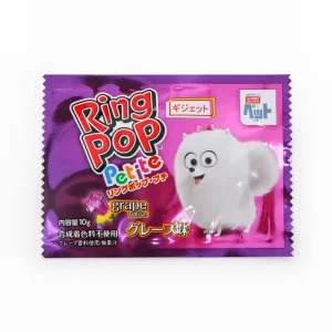 Aluminized Pet Plastic Three Side Seal Pouch for Grape Fruit Juice Flavored Popping Candy Snack Food Packaging Bag