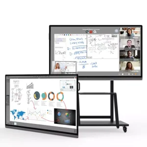 Aluminum Alloy Frame Interactive Flat Panel 4K UHD 20 40 Touch Android OS Whiteboard Software Multi Touch Boards Shopping Mall