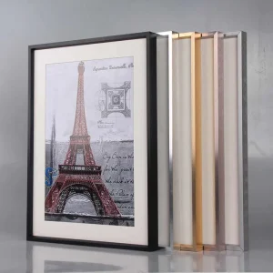 Aluminum Alloy Picture Frames Brushed Metal Picture Frames Wall Mounted Table Setting Poster Advertising Frame