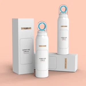 Aluminum Bottle With Annular Sprayer Aerosol Spray Bottle Sunscreen Mist Spray Bottle Sustainable Cosmetic Packaging