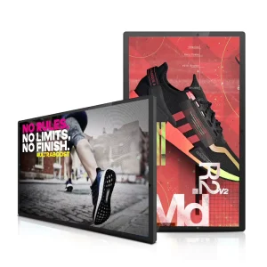 Android 32 43 50 55 Inch Wall Mounted Digital Poster Advertising Totem Kiosk For Retail Store Shopping Mall