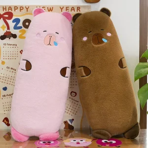 Animal Long Capybara Body Pillow Kawaii Kapibara Plush Toy Doll