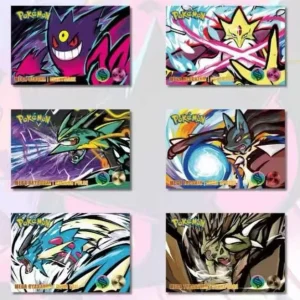 Anime Art Board Collectible Decorative Painting Card Pikachu Eevee Charizard Cartoon Figure Display