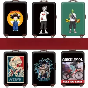 Anime Cartoon Dragon Luggage Case Protective Cover Creative Fashion Eco Friendly Dust Cover Custom Decoration