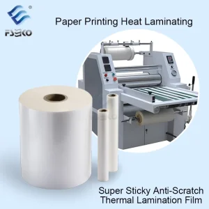 Anti Scratch BOPP Thermal Lamination Film 300 1890mm Width for High Quality Digital Printing Book Covers and Luxury Packaging