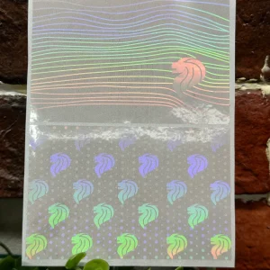 Anti Tamper Transparent Iridescent Warranty Seal Custom Low Moq Fast Turnaround Service 3D Holographic Watermark Certificate