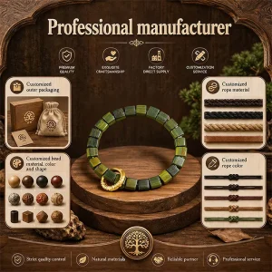 Aromatherapy Bracelet Fragrance Beads Craft Diy Look Manufacturer Jewelry Fashion Beaded Wooden Bead Bracelet