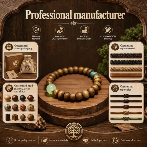 Aromatherapy Bracelet Fragrance Beads Craft Look Painted Fancy Fashion Beaded Wooden Bead Bracelet