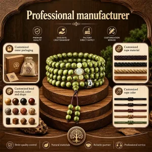 Aromatherapy Bracelet Natural Vintage Look Beads Strands