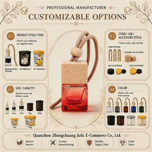 Aromatherapy Luxury Long-lasting Car Air Freshener Modern Gift Custom Ornament
