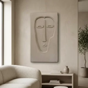 Art Deco Face Wall Art (25A 1763) MDF Material Living Room Decoration