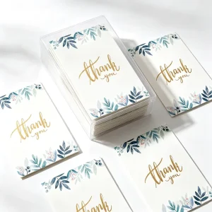 Art Paper Cardboard Greeting Cards Custom Gold Foil Stamping Printing Christmas Birthday Business Occasions OEM Bulk