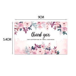 Art Paper Greeting Card Stamping Birthday Wedding Party Best Wishes Thank You Card Printing Logo
