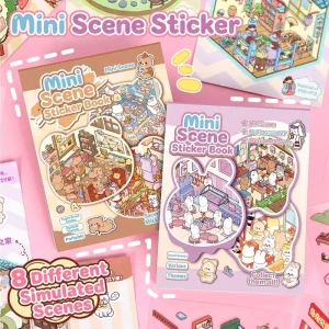 ArtBlue Scenery Sticker Collection Miniature World Series Modern Landscape PET Material Cute Style Cartoon Planner Sticker