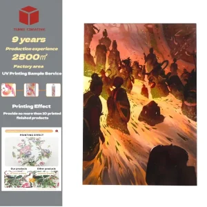 Artwork UV Printing on Acrylic Sheet for Creative and Thematic Displays