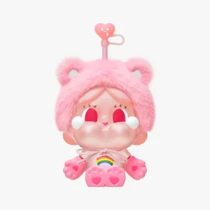 Authentic POP MARTT CRYBABY X Care Bearss Glass Straw Cup 600ml Cute Cartoon Water Cup
