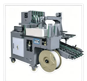 Automatic Vertical Bundling Delivery Stacker with Air Exhaust Press for Folded Sheet Processing