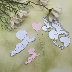 Baby shaped Metal Die Cutting and Embossing Template Tool for DIY Scrapbooking Cardmaking and Photo Album Craft Decoration