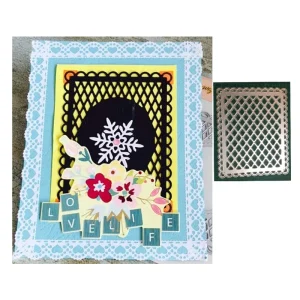 Background Board Metal Cutting Die Template for DIY Photo Albums Gift Boxes Paper Cards Greeting Cards and Scrapbooking