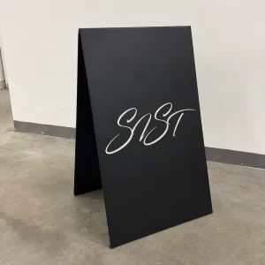 Baked Enamel Metal A-Frame Sign Outdoor Advertising Board 25mm Waterproof UV Resistant Shop Club Football Events