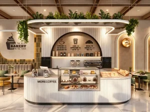 Bakery Café Interiors Modern Coffee Bar Display Units Full Turnkey Coffee Shop Design Fit Out