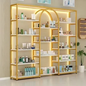 Beauty Salon Display Cabinets Supermarket Racks Cosmetic Shelves Nail Shop Racks Maternity Baby Product Display Stands