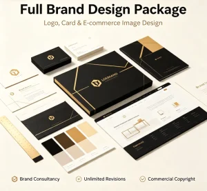 Bespoke Full Brand Identity Design Package Brand Consultancy + Logo + Business Card + Listing Image All-in-one Service Startups