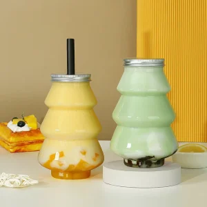 Beverage Can Transparent PET 300ml 500ml Christmas Tree Shape Customizable Printing & Logo