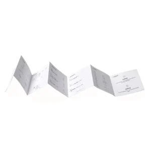 Bi Fold Tri Fold Restaurant Menu Brochure Custom Glossy Art Paper Offset Print Foldable Catering Shop Leaflet Brochure