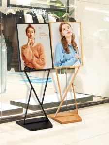 Billboard Display Board KT Board Exhibition Rack Waterproof Vertical Floor Standing Stand Poster Holder Minimalist Modern