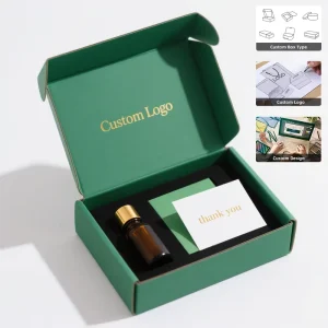 Biodegradable Custom Design Cosmetic Packaging Mailing Kraft Mailer Luxury Cosmetic Skincare Gift Packaging