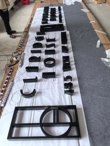 Black 304 Stainless Steel LED Painted Backlit Letters Custom Signage for Indoor & Outdoor Use