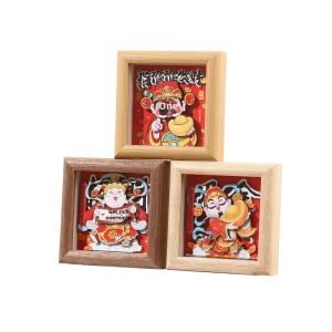 Blessings Spring Festival National Trend New Chinese Style 3D Paper Cut Three Dimensional Photo Frame