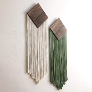 Bohemian Handcrafted Wooden Handicrafts Woven Cotton Rope Tapestry Decorations Creative Gifts and Home Pendants