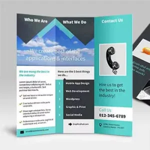 Booklet A5 A4 Restaurant Takeaway Food Menu Leaflets Printer Flyers Pamphlet Brochure Holder Paper Filers for Business