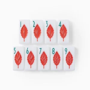 Botanical Nature Icons 4-Layer Acrylic American Mahjong Tile Set for Private Label Buyers Gift Shops and Game Retailers