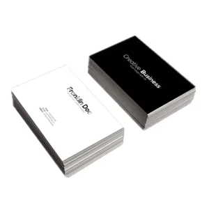 Both Sides Printing Art Paper Postcards Thank You Greeting Cards Custom Logo Business Thanks Card