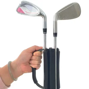 Bulk Custom Mold 6 Slot Golf Club Holder Portable Carrier OEM Driving Range Organizer Storage Rack Ergonomic D Grip