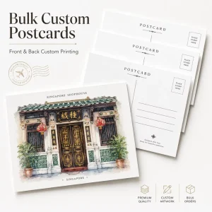 Bulk Custom Postcards With Paper Sleeve Full Color Printed Cardstock Postcard Set For Travel Souvenirs Gifts And Retail Use