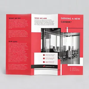 Bulk Custom Printing Magazine Booklets and Foldouts for Corporate Brochures Flyers Restaurants and Skincare Products