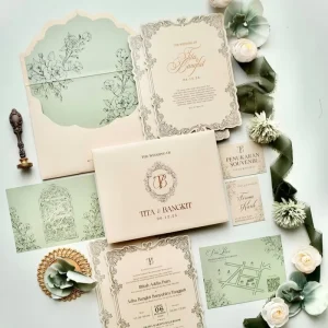Bulk Embossed Texture Wedding Invitation Suite Premium Quality for Event Suppliers