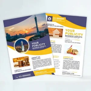 Bulk printing and customization of promotional leaflets foldouts color pages A4 corporate folders magazines and brochures
