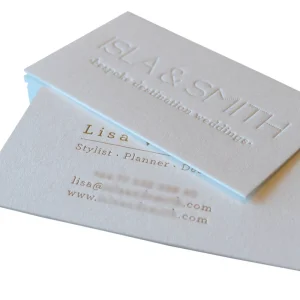 Business Card Customization Card Printing Design and Production Using Thick Special Paper with Embossing Effect