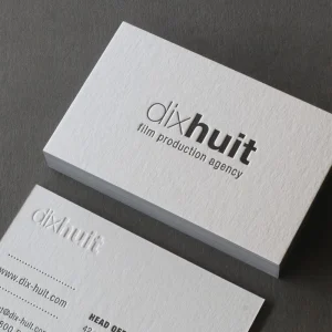 Business Cards with Logo and Text Double Sided Printing on Cardstock