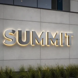 Business Electronic Backlit Channel Letters LED Signs Custom Company Brand Logo RGB Light Signs