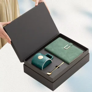 Business Gift Set Custom Logo Embossed Handmade Eco Friendly Premium Corporate Gift for Business Meetings and Official Gifting