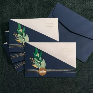 Business Invitation Letter Customization High-end Conference Event Holiday Banquet Party Greeting Card Kraft Paper Hot Stamping