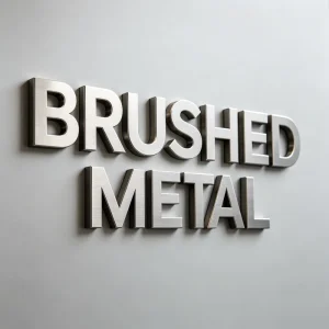 CNC Laser-Cut Brushed Stainless Steel Letter Sign for Hotel, Office, Salon, and Reception Decor